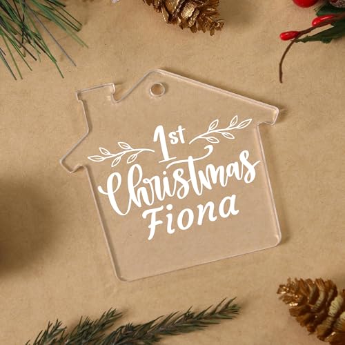 Jasilon Personalized 1st Christmas Baby Ornament