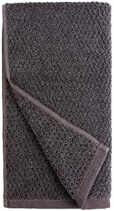 Everplush Diamond Jacquard 6-Piece Bath Towel Set Charcoal 1