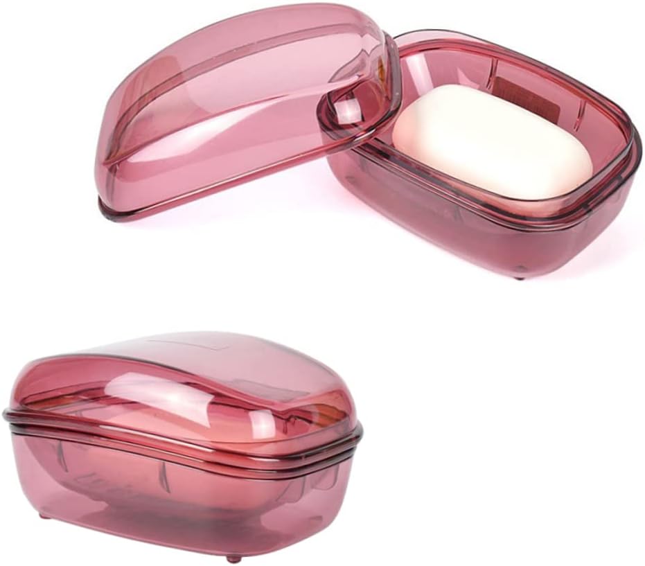 Waterproof Soap Dish Lid Plastic Soap Box for Bathroom Home Use