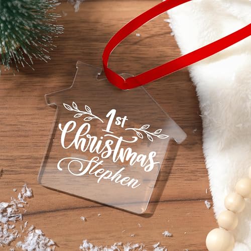 Jasilon Personalized 1st Christmas Baby Ornament