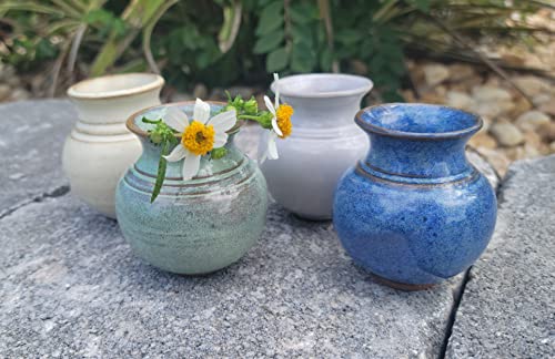 Handmade Blue Mommy Pot Mini Vase Ceramic Keepsake