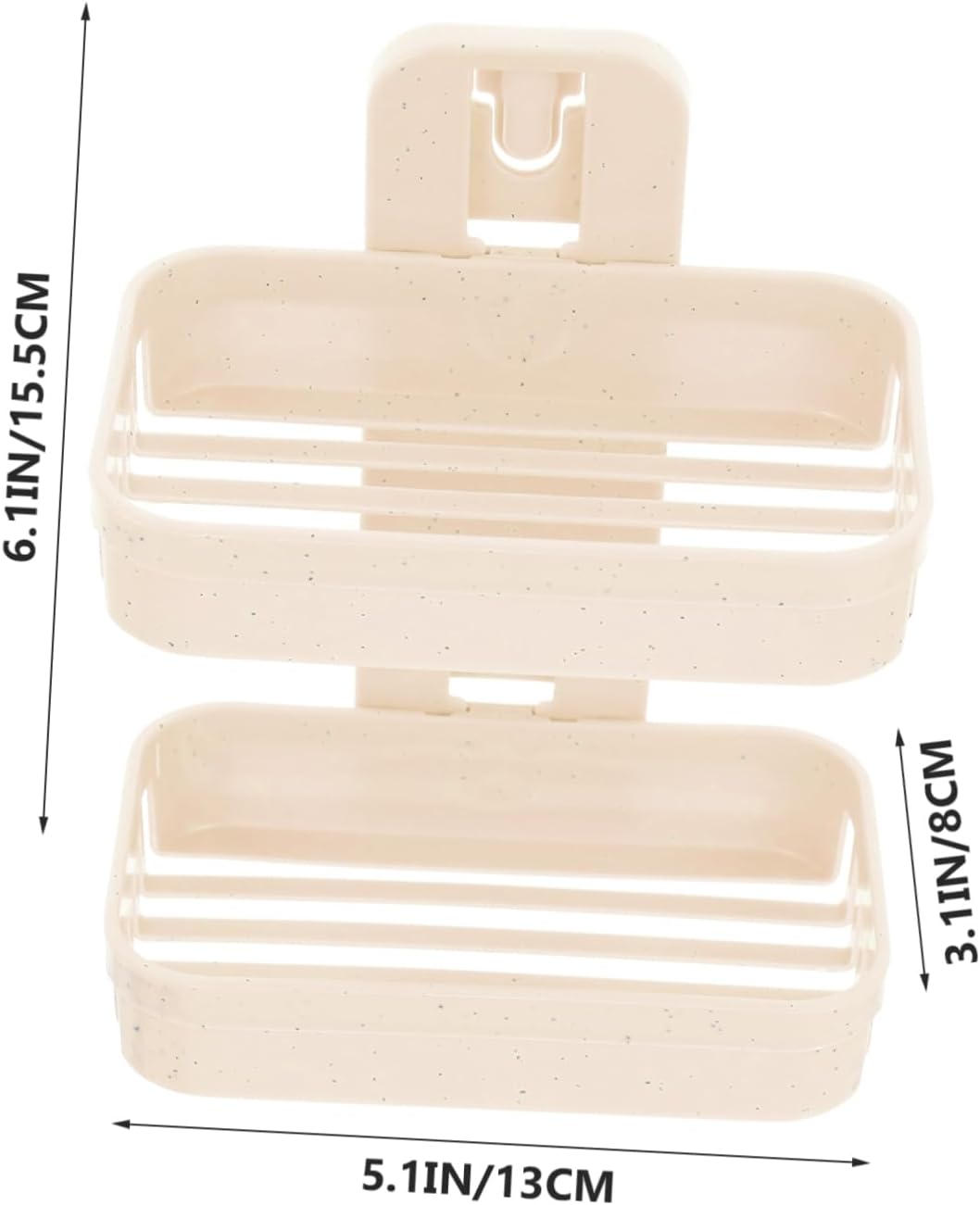 Ciieeo Double Layer Wall Mount Soap Dish Holder
