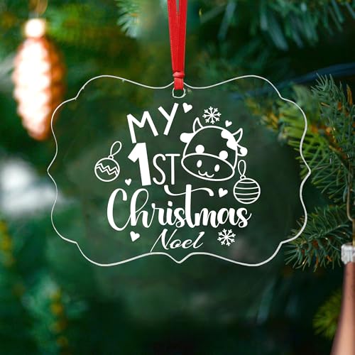 Personalized Babys First Christmas Ornament for Girl Boy 1
