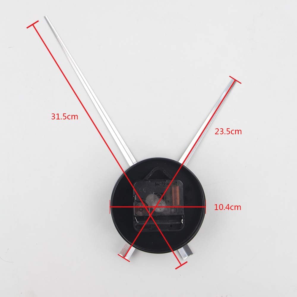 Timelike DIY Large 3D Wall Clock Hands Decor Black