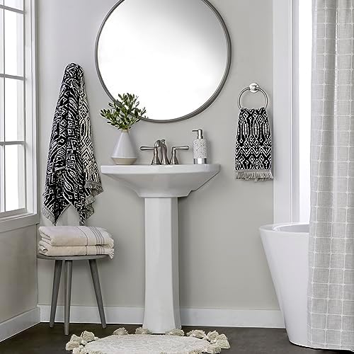 SKL Home Nador 2 Bath 2 Hand Towel Set Black 1