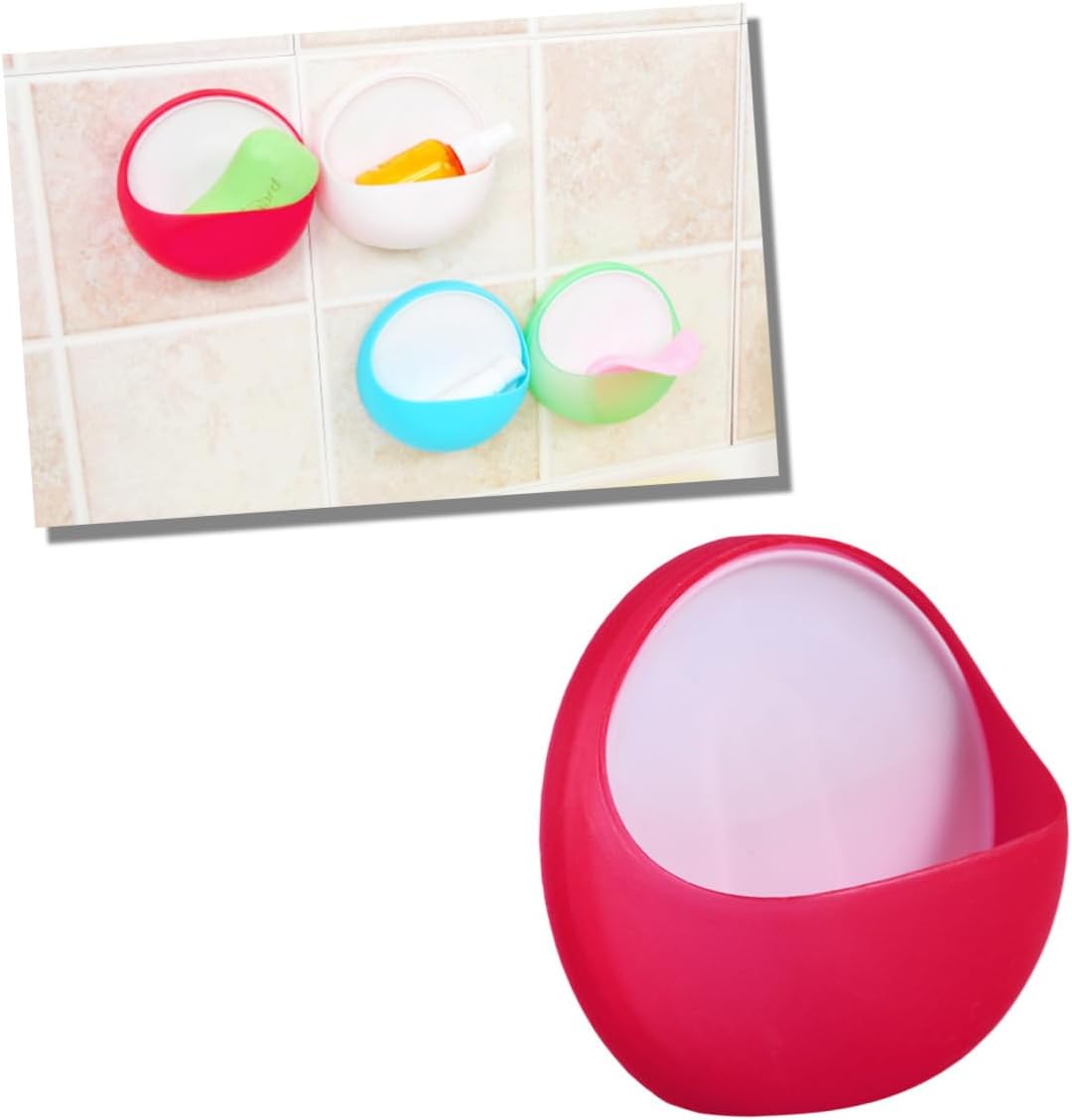 UTHCLO Multi-Functional Soap Dish Red Wall Holder