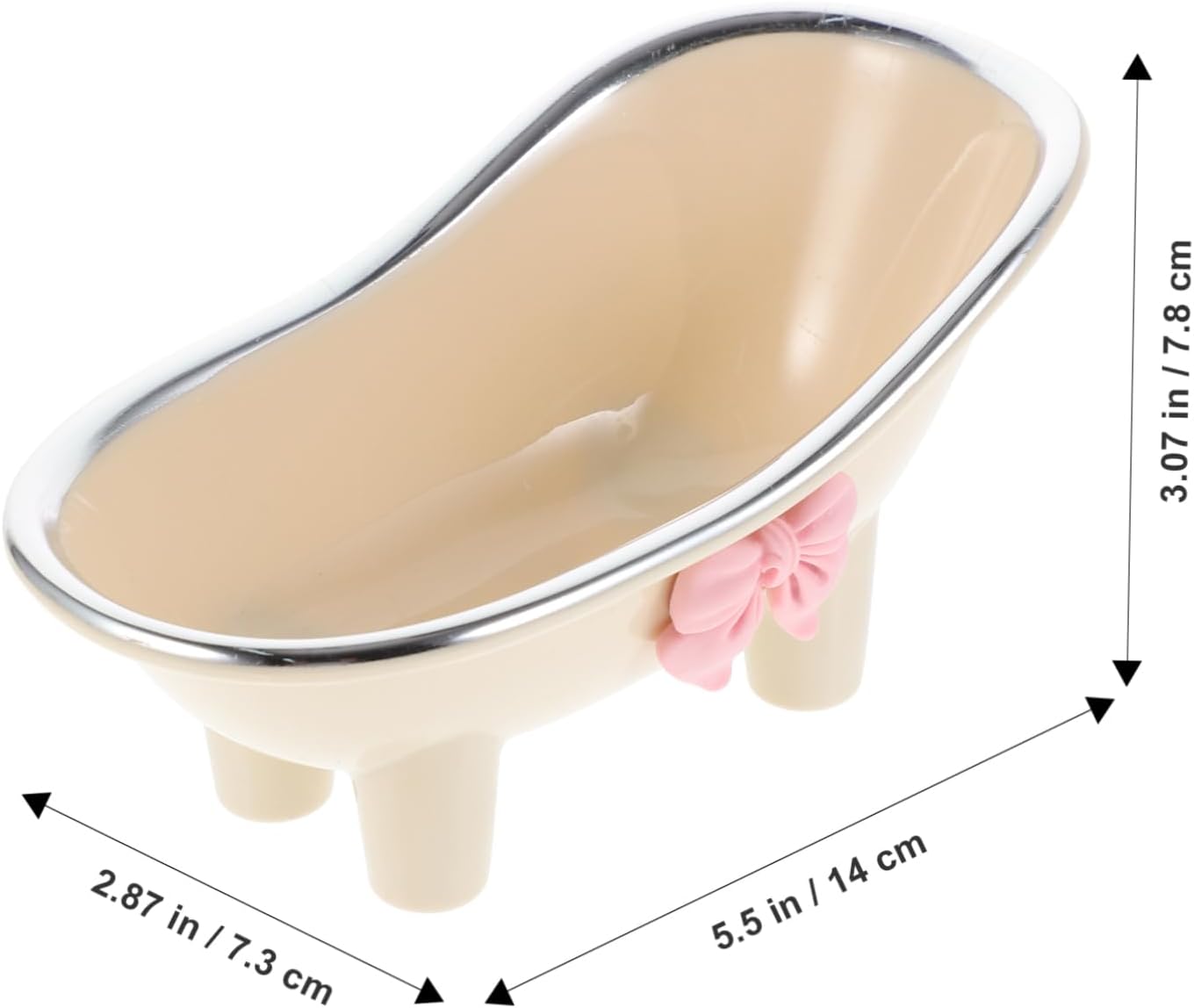 Hemobllo Bathtub Shape Soap Dish Decorative Holder