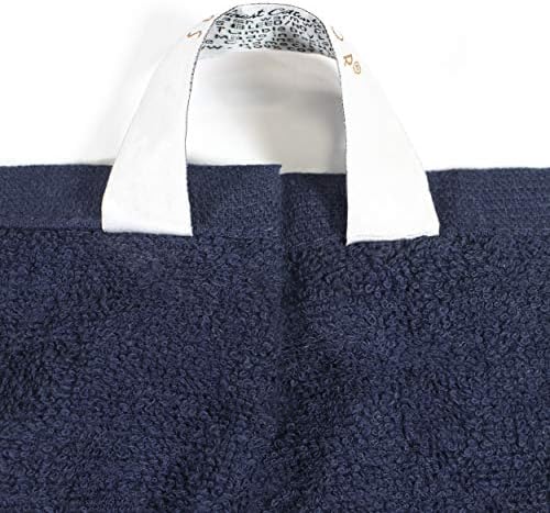 Superior 18-Piece Cotton Towel Set Navy Blue