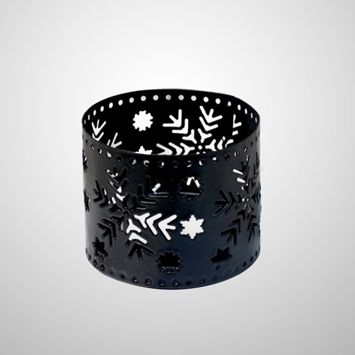 CHILDWEET Iron Snowflake Candle Holder Desk Accessory
