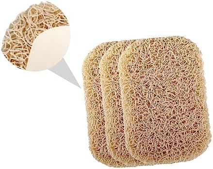 Anneome 1Set Non-PVC Soap Holder Compact Bathroom Travel Beige Dishes Easy Clean