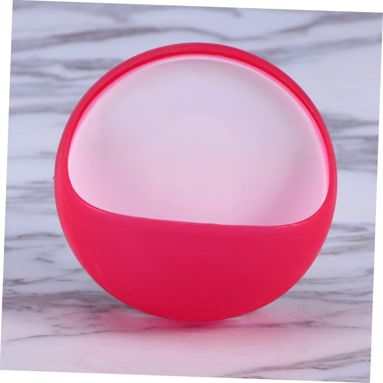 Amosfun Wall Mounted Soap Holder Red Suction Cup Drain Dish
