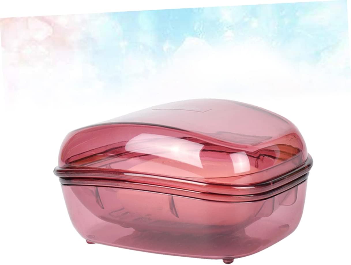 HOOTNEE Bathroom Soap Dish with Leakproof Lid and Anti-Slip Base