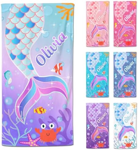 Personalized Beach Towels with Names for Kids 1