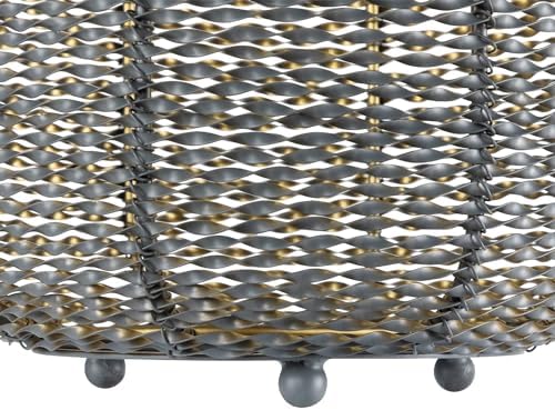 Northlight Twisted Iron Candle Holder Set - Gray Gold