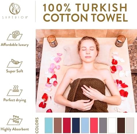Superior Turkish Cotton Jacquard 4-Piece Bath Towel Set