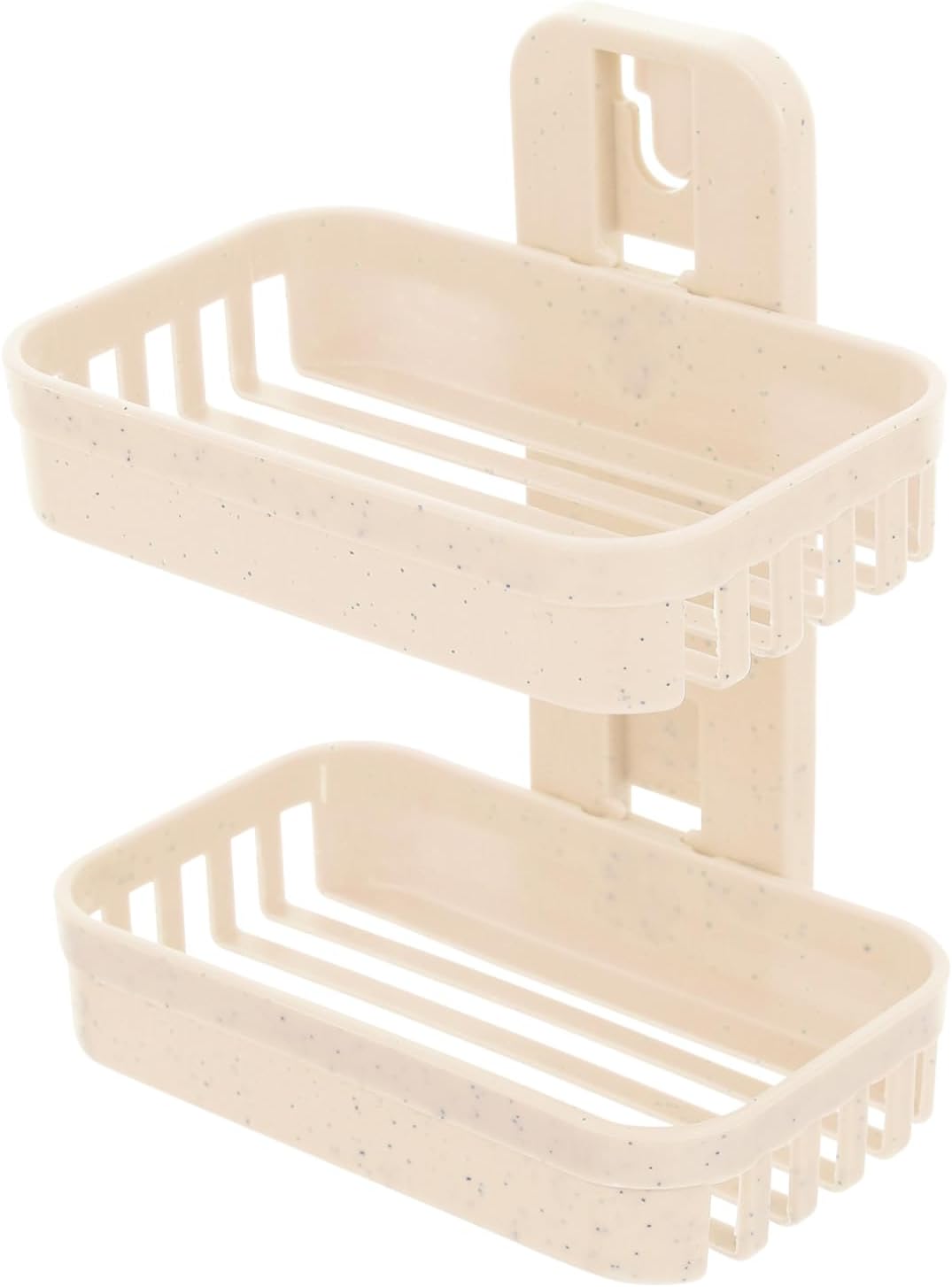 Healifty Wall Mounted Double Layer Soap Dish with Design