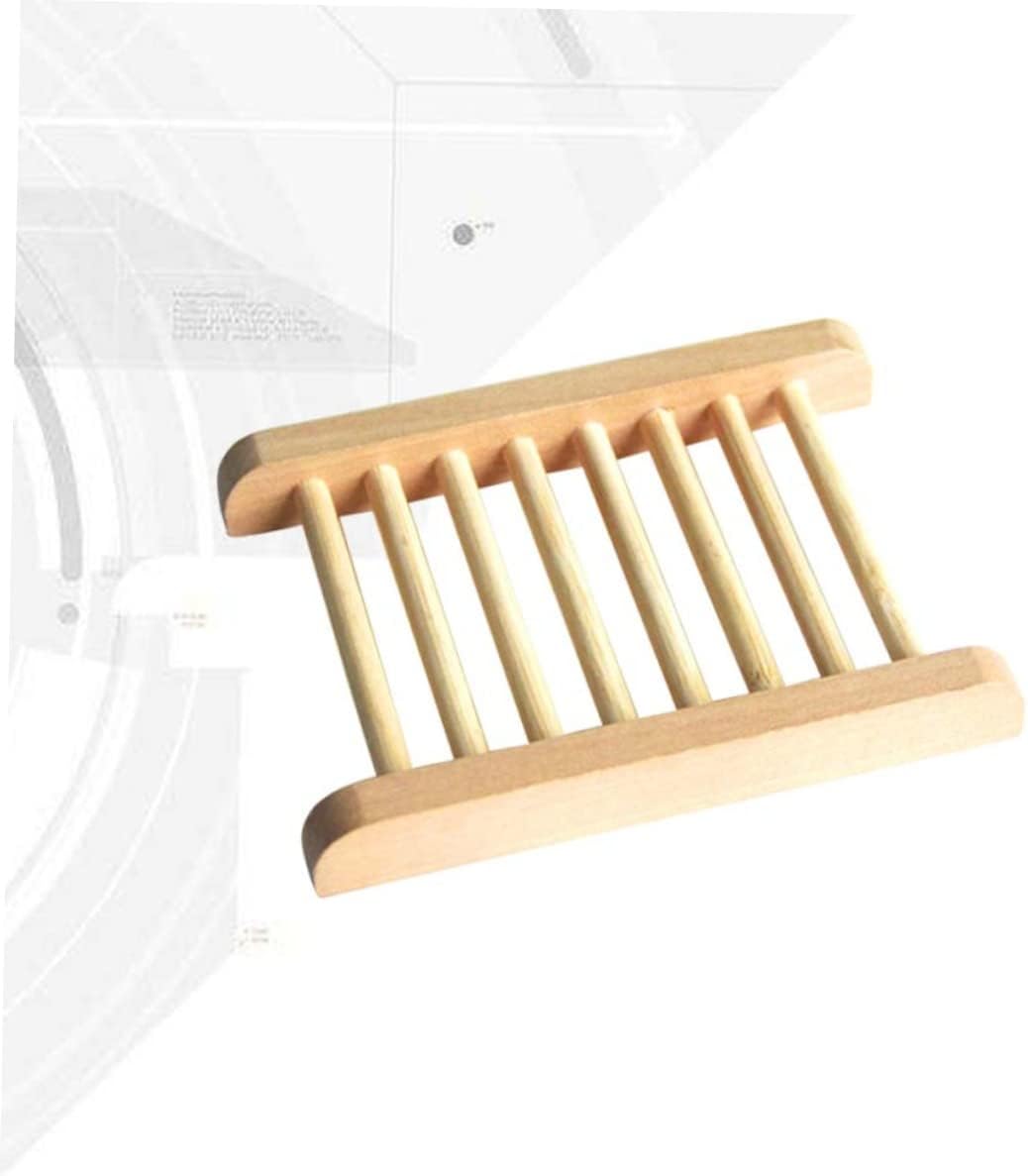 ABOOFAN Wood Soap Tray Holder Set of 2 1