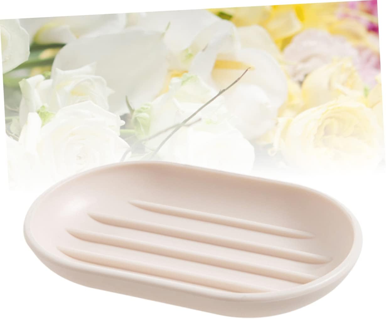 Cabilock Oval Soap Dish Pp Material Draining Holder