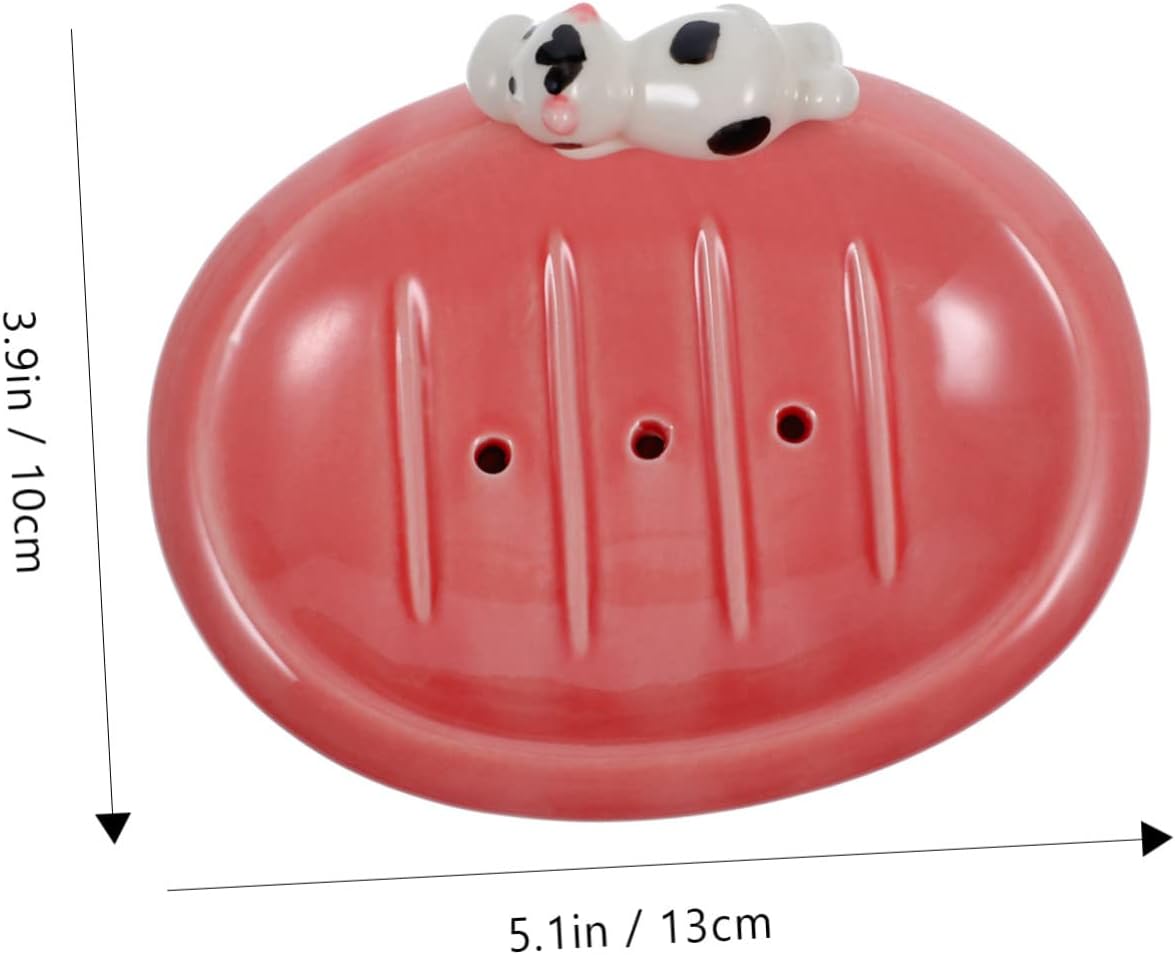 LIFKOME Ceramic Soap Dish for Shower and Bathroom Use 1