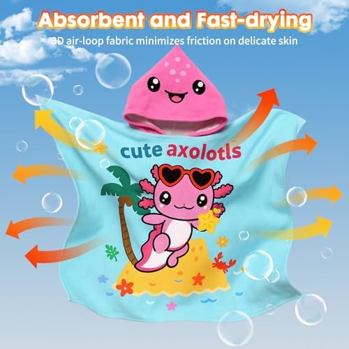 PinkSheep Kids Beach Towel with Hood and Buckle 1