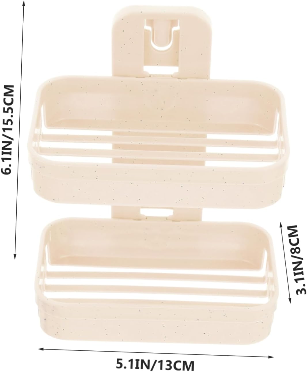 FONDOTIN Double Layer Wall Mount Soap Holder