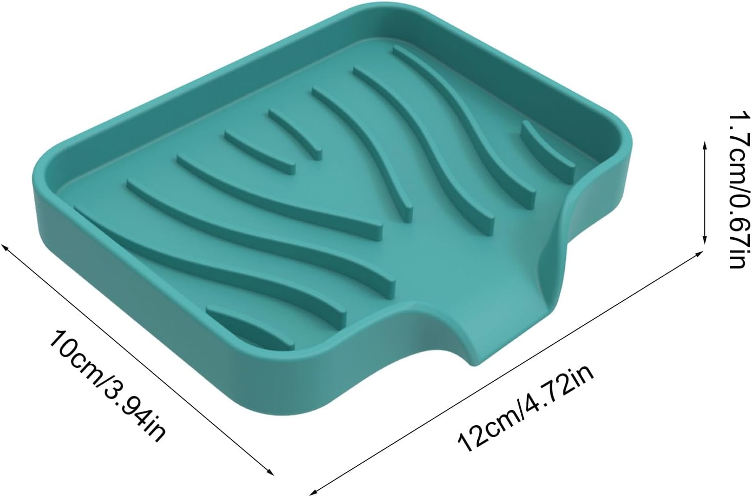CHIUEAST Bathroom Soap Dish White with Drain
