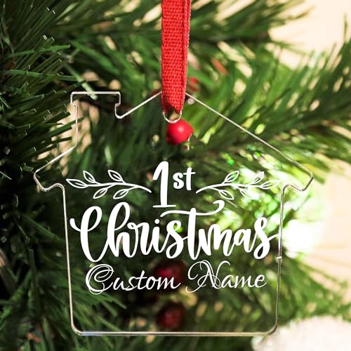 Jasilon Personalized 1st Christmas Baby Ornament