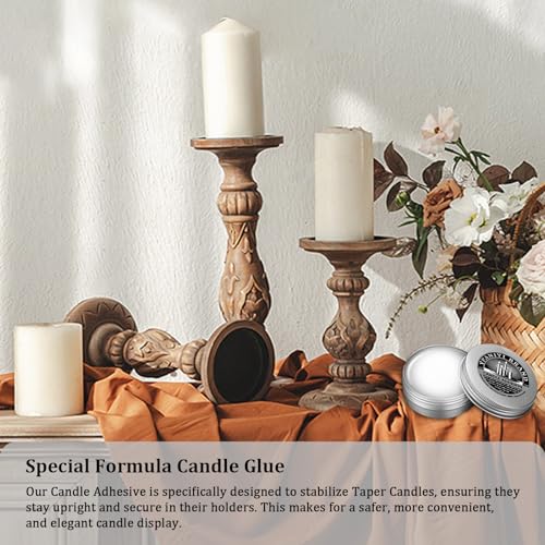 YFANITI Taper Candle Adhesive 1oz for Secure Hold