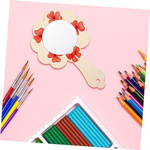 Angoily 5pcs Wooden Mirror Set for Kids