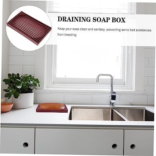 FOYTOKI Sturdy Acrylic Soap Holder for Bathroom Kitchen