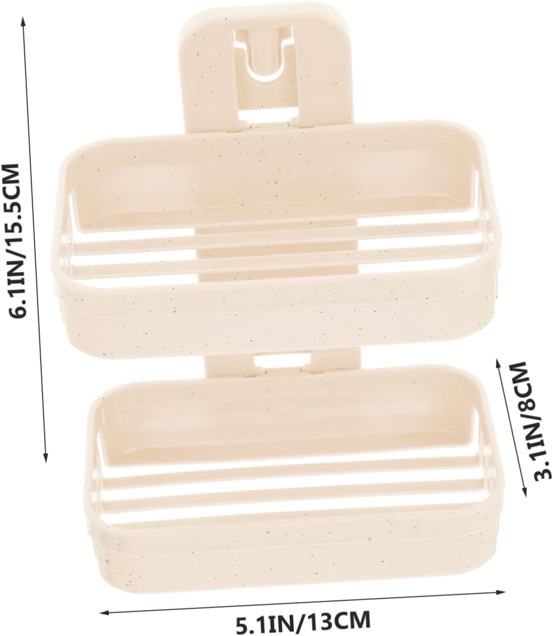 MAGICLULU Double Layer Soap Dish Holder Wall Mount Self Adhesive