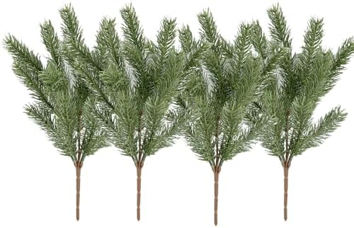 4Pcs Artificial Cedar Plants for Home Decor