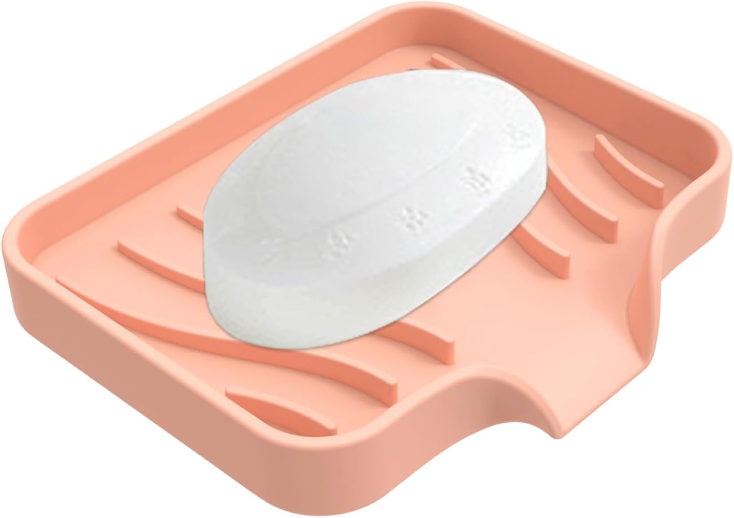 CHIUEAST Bathroom Soap Dish White with Drain