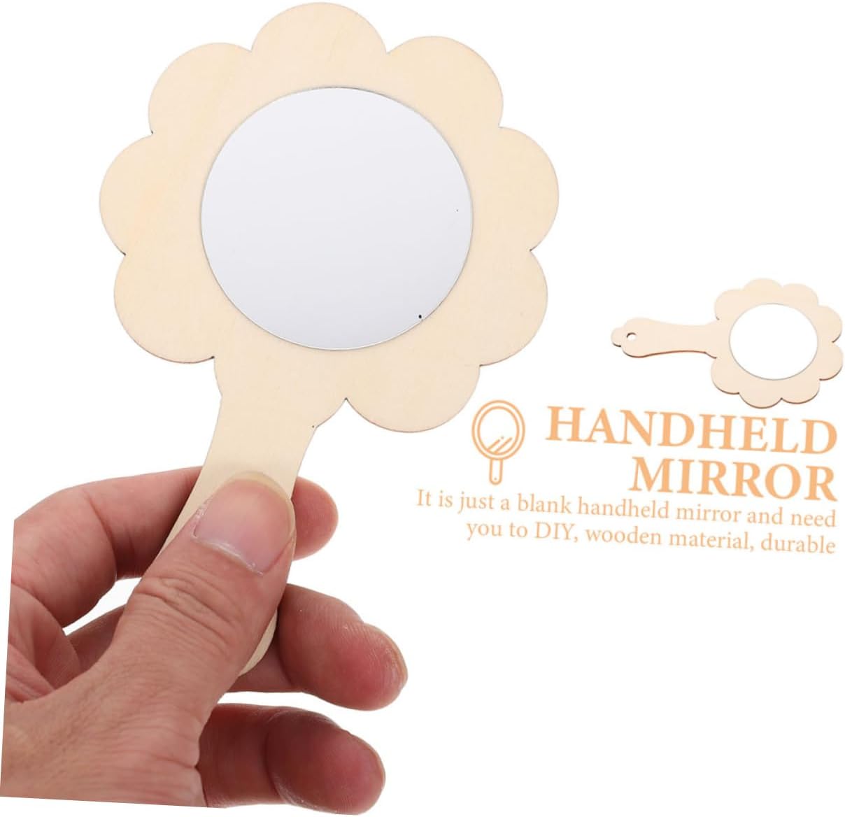 Angoily 5pcs Wooden Mirror Set for Kids