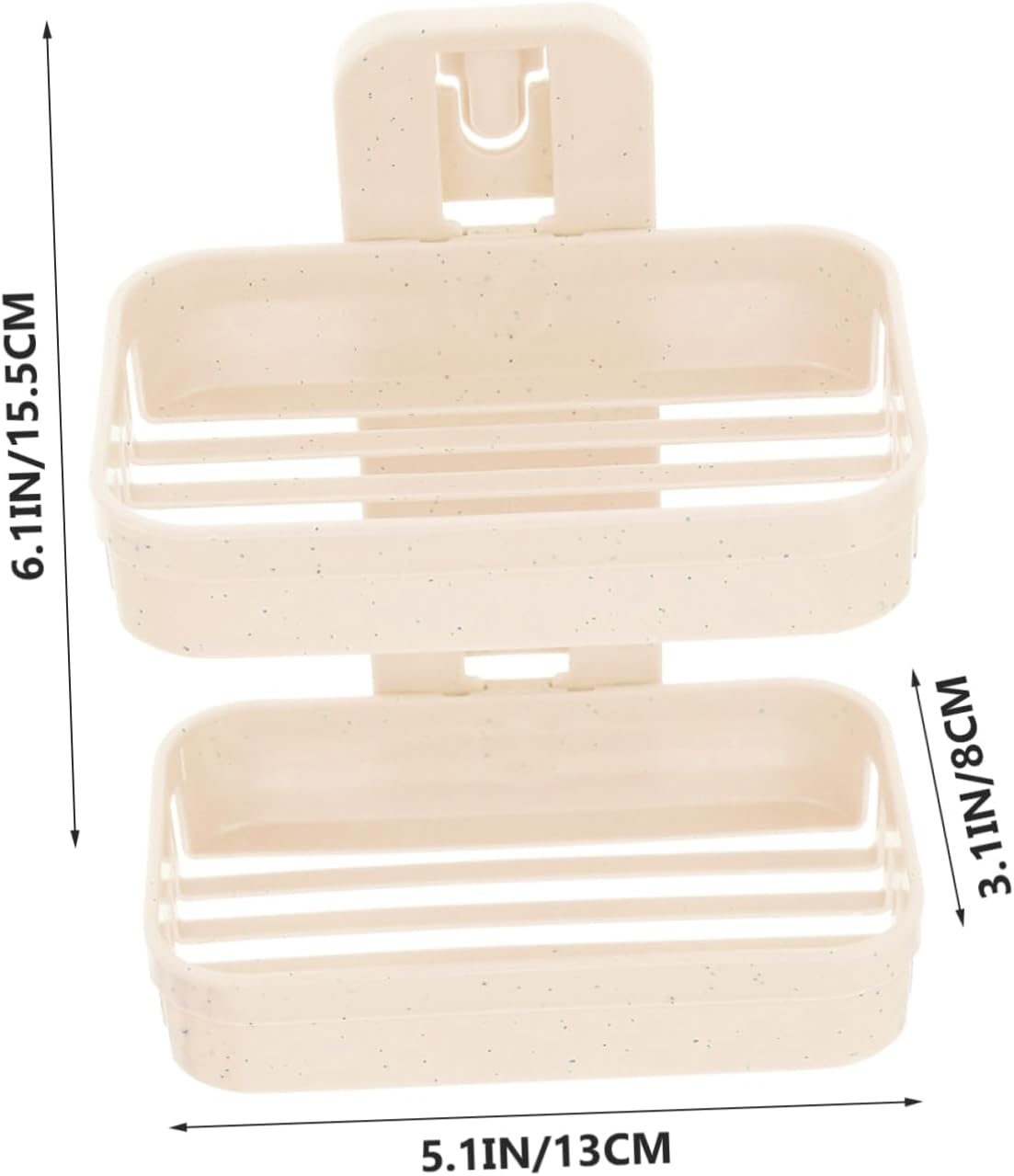 Happyyami Double Layer Wall Mount Soap Holder