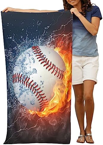 VOOHDDY Large Microfiber Beach Towel for Swimming Pool Travel Camping