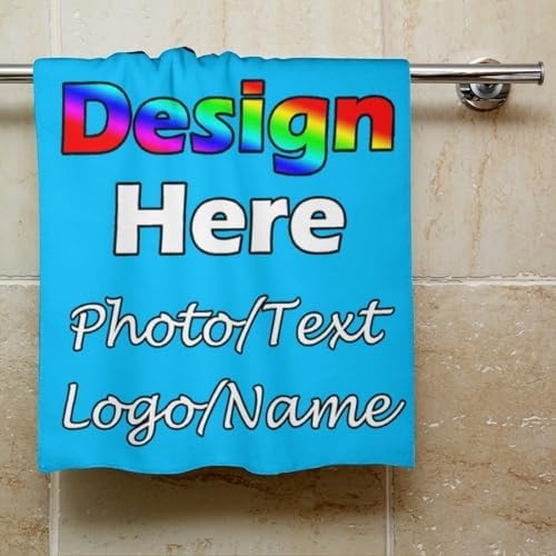 Custom Ultrafine Fiber Face Towel - Personalized Quick Dry Towel with Text and Image