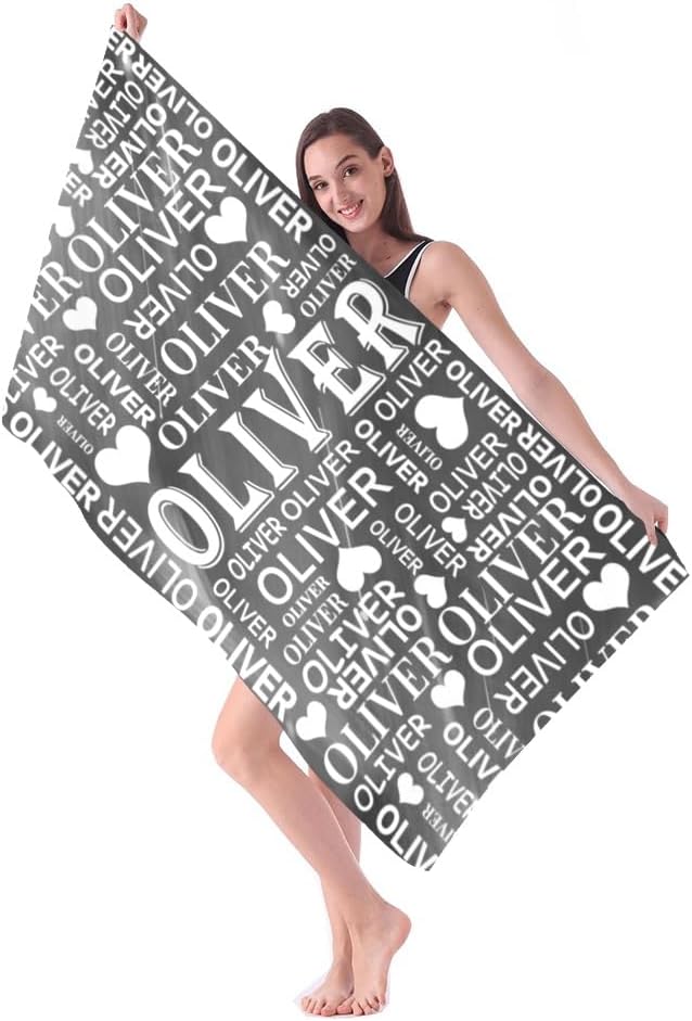 Custom Name Beach Towel - Personalized for Kids and Adults