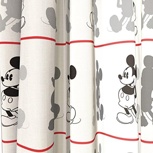 Disney Mickey Mouse Jersey White 4 Piece Curtain Set