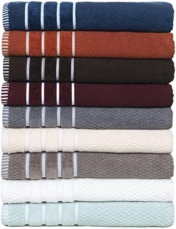 Lavish Home Luxury Cotton Towel Set - 6 Piece Silver Gray 1