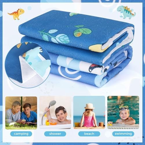 Cumule 60X 30 Dinosaur Beach Towel for Kids