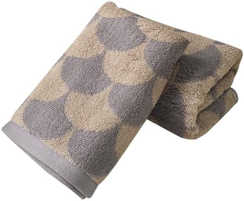 USTIDE Brown Leaf Towels Set 2pcs 134x29inch