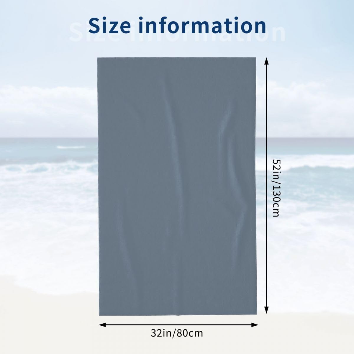 Custom Beach Towel 32X52 with Photo and Name Logo