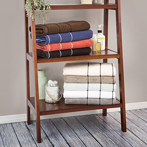 Lavish Home Luxury Cotton Towel Set 6 Piece Chocolate