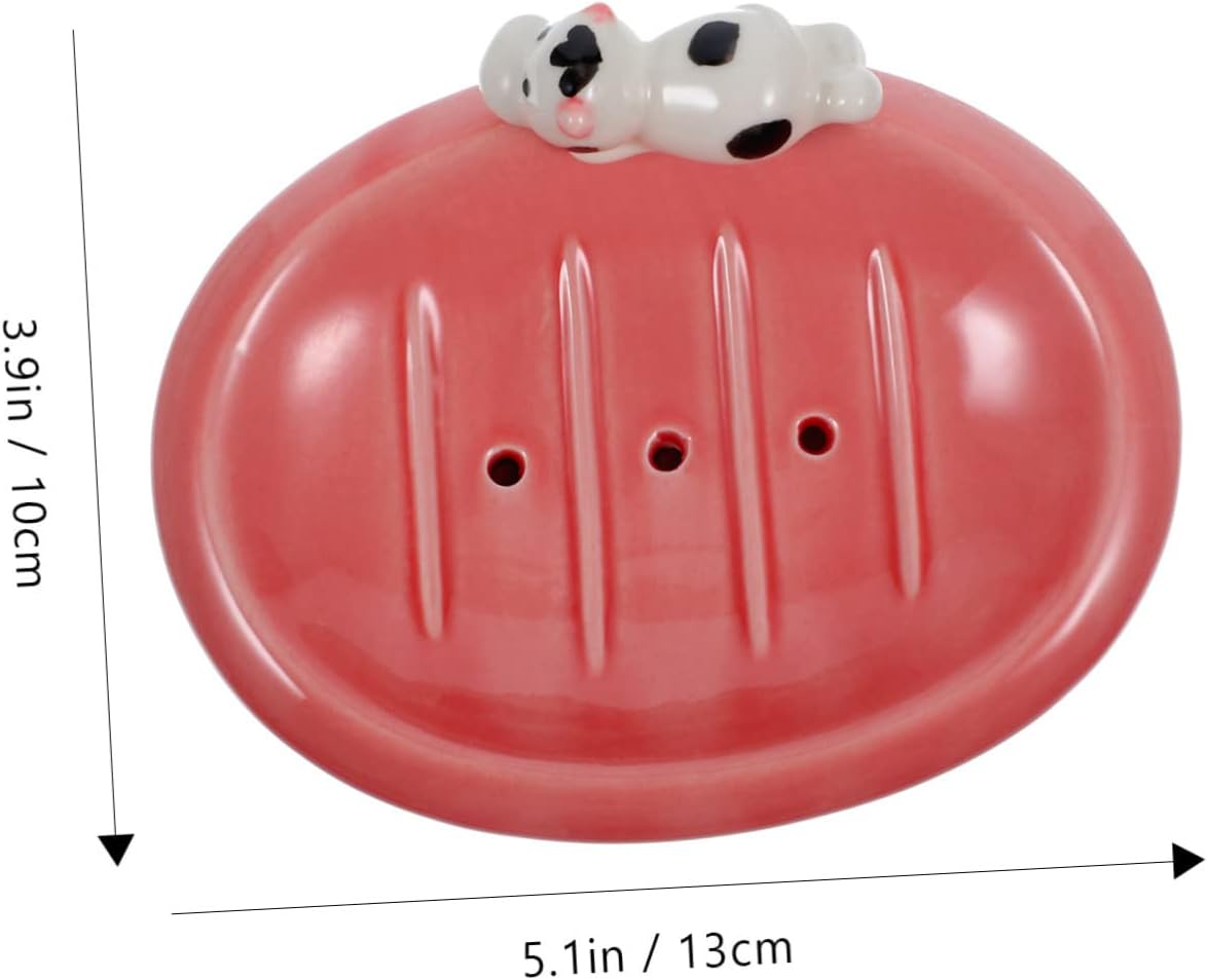 Cute Ceramic Soap Rack for Bathroom Kitchen 1