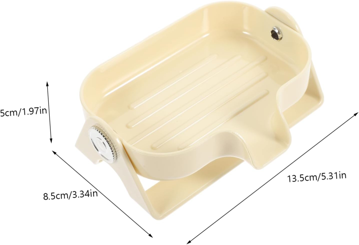 Self-Draining Soap Dish with Waterfall Design 1