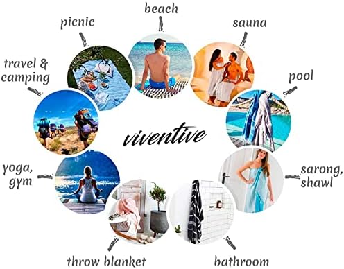 Turkish Beach Towel Large 71x39 Inches Quick Dry