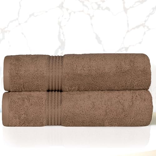 Superior Egyptian Cotton Bath Towel Set - Set of 2 Mocha