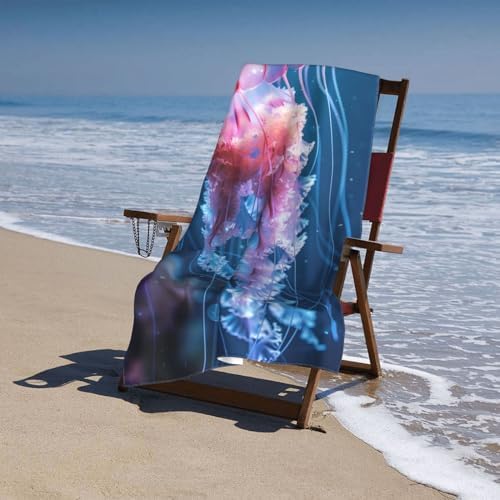 VANZEV Jellyfish Beach Towel - Quick Dry Microfiber