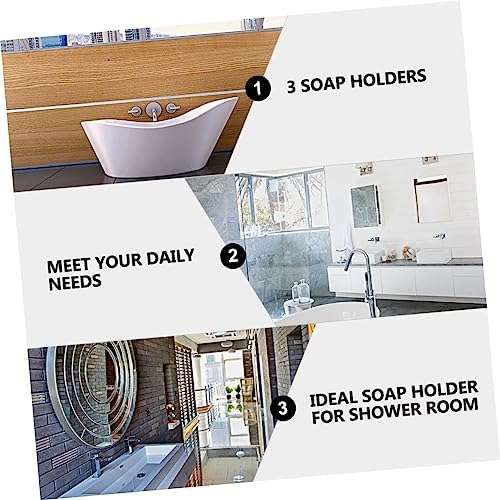 LIFKOME 3pcs Soap Dish Holder for Bathroom Kitchen 1